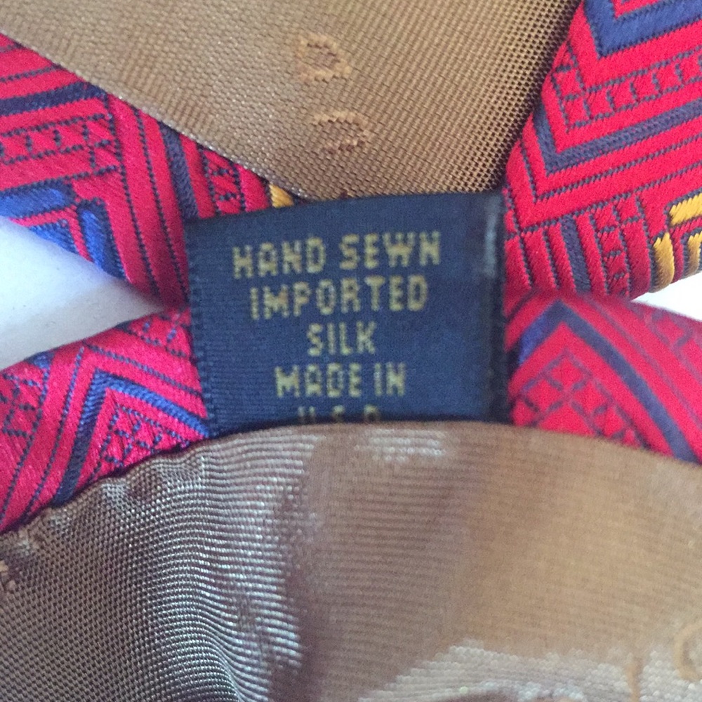 Robert Talbott Studio Red Geometric Design Tie - image 3